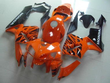 Carénage Honda CBR 600 RR 2005-2006 - Orange Noir Flamme