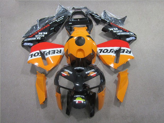 Carénage Honda CBR 600 RR 2005-2006 - Orange Noir Repsol Carénage Honda CBR 600 RR 2005-2006 - Orange Noir Repsol