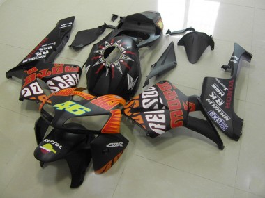 Carénage Honda CBR 600 RR 2005-2006 - Rossi Noir Mat