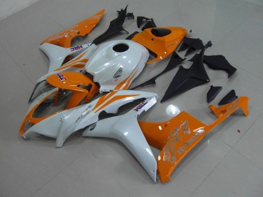 Carénage Honda CBR 600 RR 2007-2008 - Blanc Nacré Orange