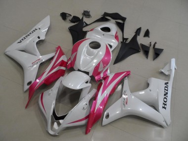 Carénage Honda CBR 600 RR 2007-2008 - Blanc Nacré avec Rose