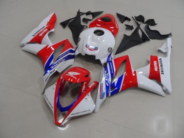 Carénage Honda CBR 600 RR 2007-2008 - Blanc Rouge Bleu Motul