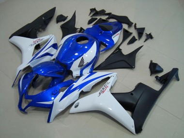 Carénage Honda CBR 600 RR 2007-2008 - Bleu Blanc Noir Mat