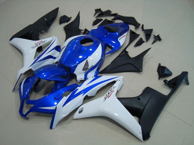 Carénage Honda CBR 600 RR 2007-2008 - Bleu Blanc Noir Mat Carénage Honda CBR 600 RR 2007-2008 - Bleu Blanc Noir Mat