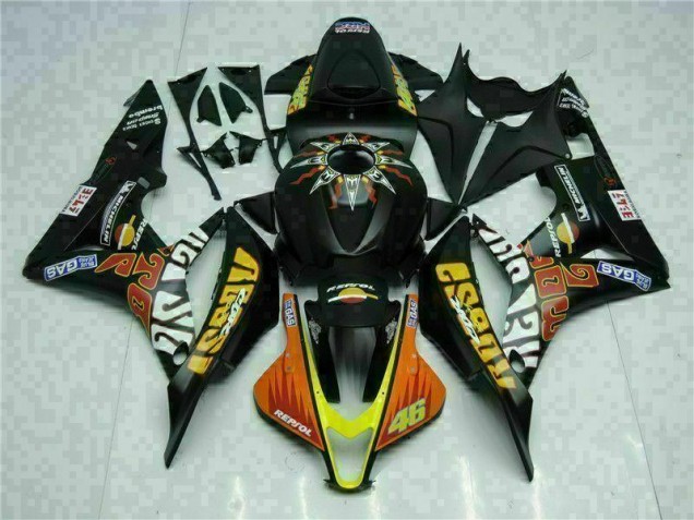 Carénage Honda CBR 600 RR 2007-2008 - Noir Jaune Repsol 46 Carénage Honda CBR 600 RR 2007-2008 - Noir Jaune Repsol 46
