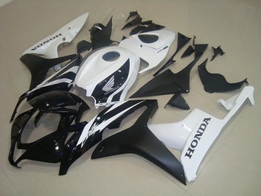 Carénage Honda CBR 600 RR 2007-2008 - Noir Mat Blanc