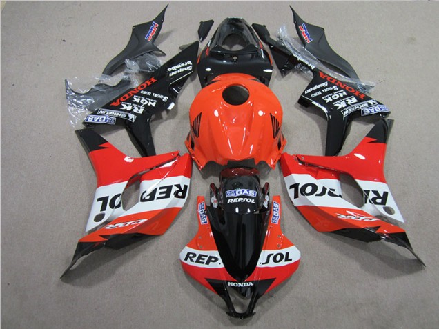 Carénage Honda CBR 600 RR 2007-2008 - Orange Noir Repsol Carénage Honda CBR 600 RR 2007-2008 - Orange Noir Repsol