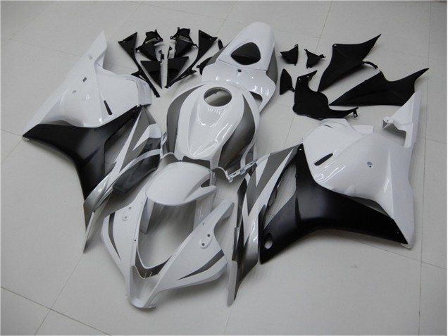 Carénage Honda CBR 600 RR 2009-2012 - Blanc Argent Noir Carénage Honda CBR 600 RR 2009-2012 - Blanc Argent Noir