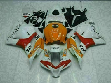 Carénage Honda CBR 600 RR 2009-2012 - Blanc Orange Repsol
