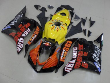 Carénage Honda CBR 600 RR 2009-2012 - Jaune Rossi Courses