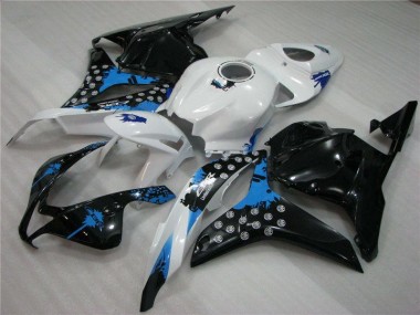 Carénage Honda CBR 600 RR 2009-2012 - Noir Blanc Bleu