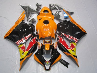 Carénage Honda CBR 600 RR 2009-2012 - Noir Orange Red Bull
