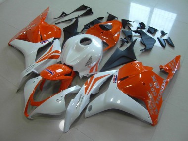 Carénage Honda CBR 600 RR 2009-2012 - Orange Blanc Nacré