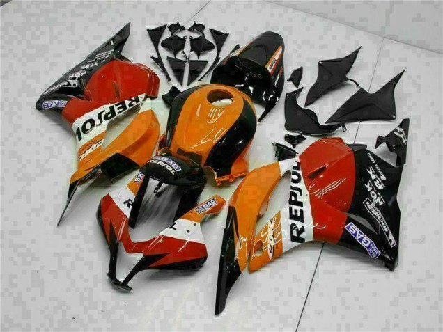 Carénage Honda CBR 600 RR 2009-2012 - Orange Repsol Carénage Honda CBR 600 RR 2009-2012 - Orange Repsol