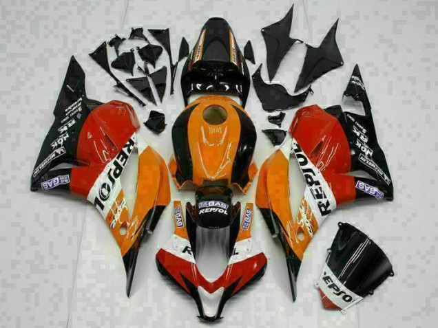 Carénage Honda CBR 600 RR 2009-2012 - Orange Repsol Carénage Honda CBR 600 RR 2009-2012 - Orange Repsol