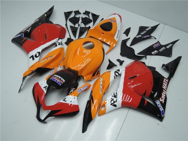 Carénage Honda CBR 600 RR 2009-2012 - Orange Rouge Noir Repsol Carénage Honda CBR 600 RR 2009-2012 - Orange Rouge Noir Repsol