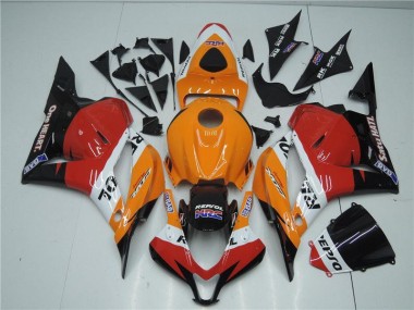 Carénage Honda CBR 600 RR 2009-2012 - Orange Rouge Noir Repsol