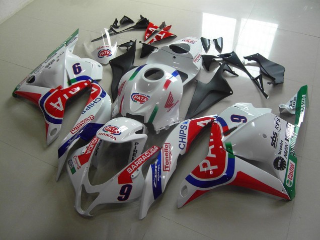 Carénage Honda CBR 600 RR 2009-2012 - Rouge Blanc Pata Carénage Honda CBR 600 RR 2009-2012 - Rouge Blanc Pata