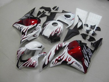 Carénage Honda CBR 600 RR 2009-2012 - Rouge Noir Flamme