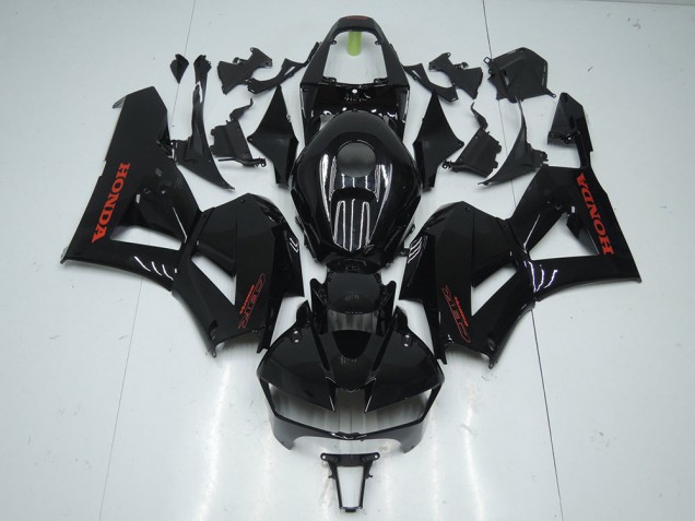 Carénage Honda CBR 600 RR 2013-2021 - Noir Brillant avec Rouge Décalque Carénage Honda CBR 600 RR 2013-2021 - Noir Brillant avec Rouge Décalque