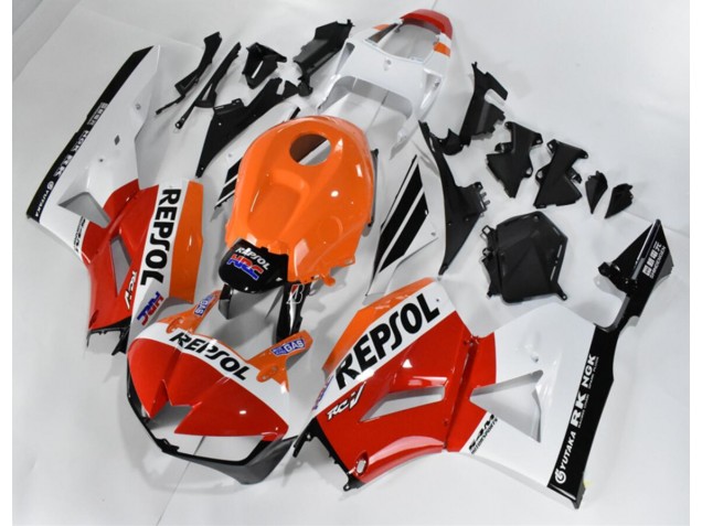 Carénage Honda CBR 600 RR 2013-2021 - Rouge Blanc Orange Repsol Carénage Honda CBR 600 RR 2013-2021 - Rouge Blanc Orange Repsol