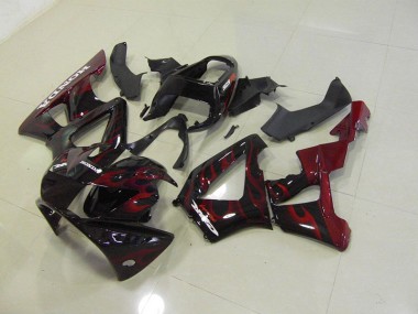 Carénage Honda CBR 900 RR 929 2000-2001 - Noir Rouge Flamme