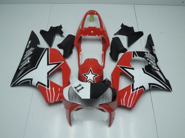Carénage Honda CBR 900 RR 954 2002-2003 - Noir Rouge Étoile