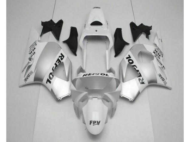 Carénage Honda CBR 900 RR 954RR 2002-2003 - Blanc Argent Noir Repsol Carénage Honda CBR 900 RR 954RR 2002-2003 - Blanc Argent Noir Repsol