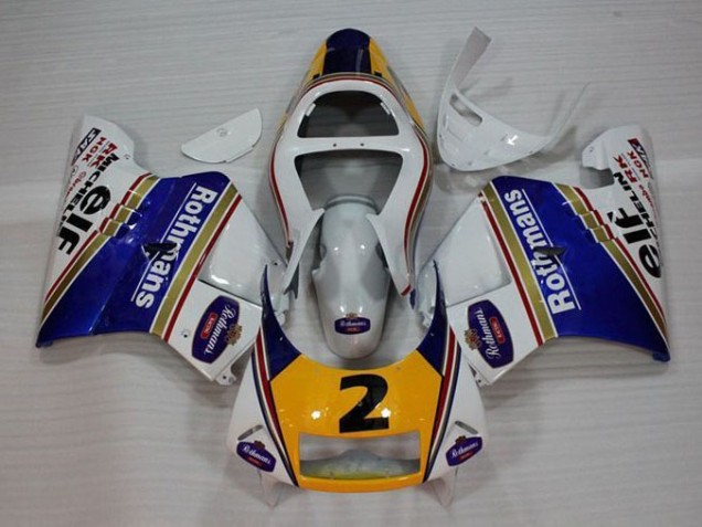 Carénage Honda NSR 250 MC28 P4 1994-1996 - Blanc Bleu Jaune Carénage Honda NSR 250 MC28 P4 1994-1996 - Blanc Bleu Jaune