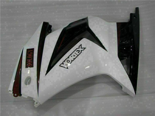 Carénage Kawasaki EX250 2008-2012 - Blanc Noir Carénage Kawasaki EX250 2008-2012 - Blanc Noir