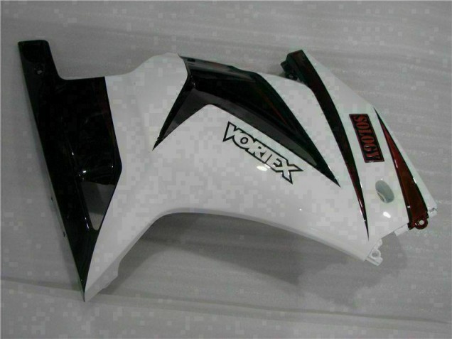 Carénage Kawasaki EX250 2008-2012 - Blanc Noir Carénage Kawasaki EX250 2008-2012 - Blanc Noir