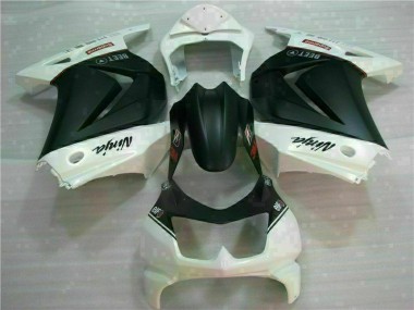 Carénage Kawasaki EX250 2008-2012 - Blanc Noir Ninja 3M