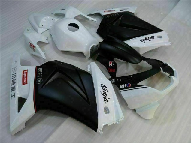 Carénage Kawasaki EX250 2008-2012 - Blanc Noir Ninja Carénage Kawasaki EX250 2008-2012 - Blanc Noir Ninja