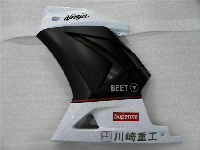 Carénage Kawasaki EX250 2008-2012 - Blanc Noir Ninja Carénage Kawasaki EX250 2008-2012 - Blanc Noir Ninja