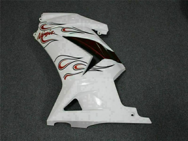 Carénage Kawasaki EX250 2008-2012 - Blanc Rouge Carénage Kawasaki EX250 2008-2012 - Blanc Rouge
