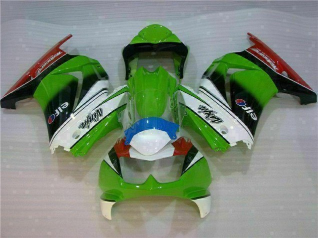 Carénage Kawasaki EX250 2008-2012 - Blanc Vert Noir Ninja Carénage Kawasaki EX250 2008-2012 - Blanc Vert Noir Ninja