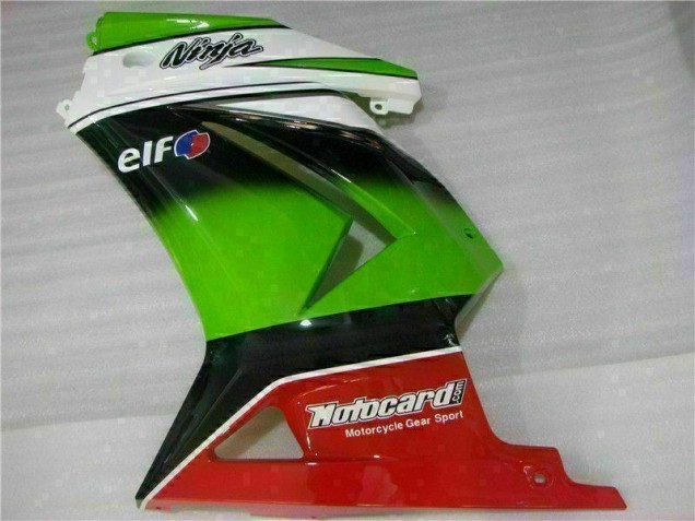 Carénage Kawasaki EX250 2008-2012 - Blanc Vert Noir Ninja Carénage Kawasaki EX250 2008-2012 - Blanc Vert Noir Ninja