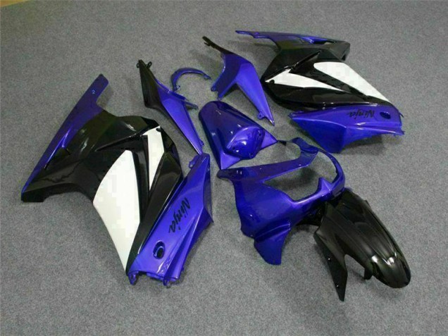 Carénage Kawasaki EX250 2008-2012 - Bleu Blanc Noir Ninja Carénage Kawasaki EX250 2008-2012 - Bleu Blanc Noir Ninja