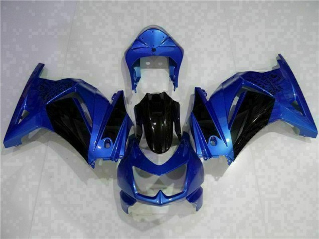 Carénage Kawasaki EX250 2008-2012 - Bleu Noir Carénage Kawasaki EX250 2008-2012 - Bleu Noir
