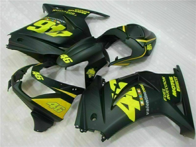 Carénage Kawasaki EX250 2008-2012 - Noir Jaune 46 Carénage Kawasaki EX250 2008-2012 - Noir Jaune 46