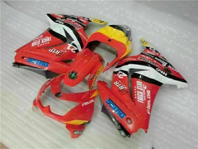Carénage Kawasaki EX250 2008-2012 - Rouge Jaune Carénage Kawasaki EX250 2008-2012 - Rouge Jaune