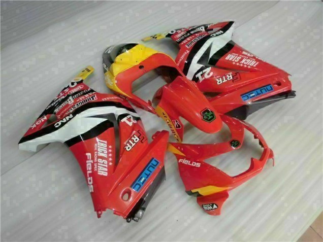 Carénage Kawasaki EX250 2008-2012 - Rouge Jaune Carénage Kawasaki EX250 2008-2012 - Rouge Jaune