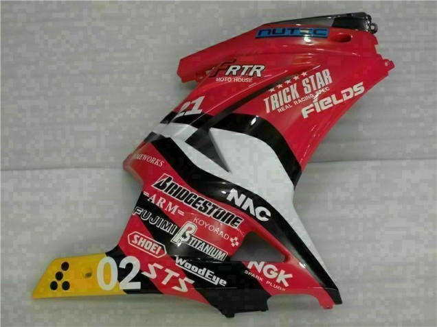 Carénage Kawasaki EX250 2008-2012 - Rouge Jaune Carénage Kawasaki EX250 2008-2012 - Rouge Jaune