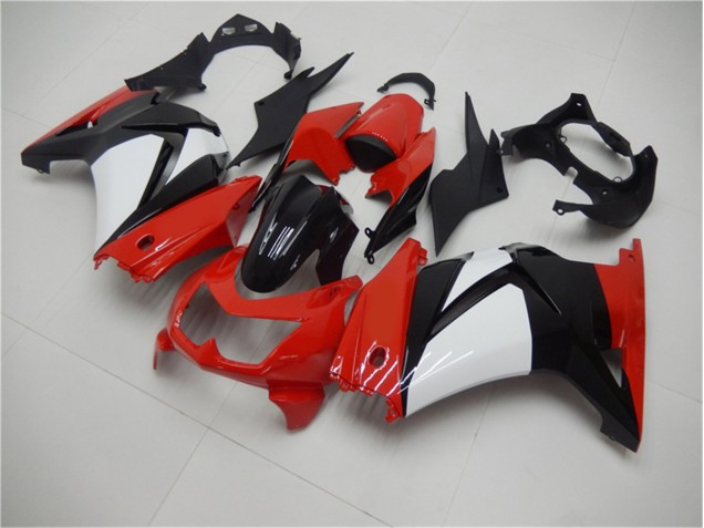 Carénage Kawasaki EX250 2008-2012 - Rouge Noir Blanc Carénage Kawasaki EX250 2008-2012 - Rouge Noir Blanc