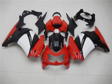 Carénage Kawasaki EX250 2008-2012 - Rouge Noir Blanc