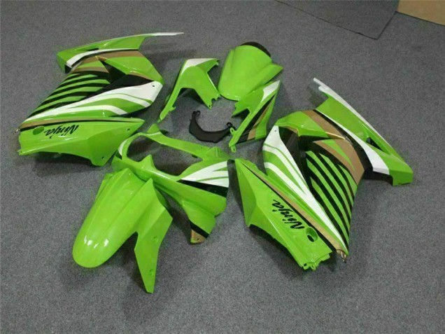 Carénage Kawasaki EX250 2008-2012 - Vert Blanc Noir Ninja Carénage Kawasaki EX250 2008-2012 - Vert Blanc Noir Ninja