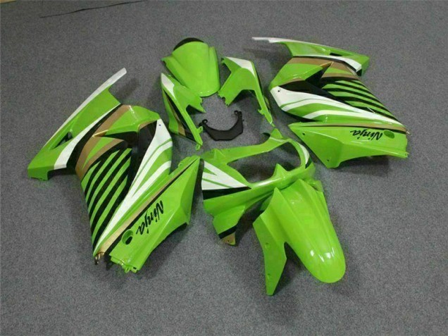 Carénage Kawasaki EX250 2008-2012 - Vert Blanc Noir Ninja Carénage Kawasaki EX250 2008-2012 - Vert Blanc Noir Ninja