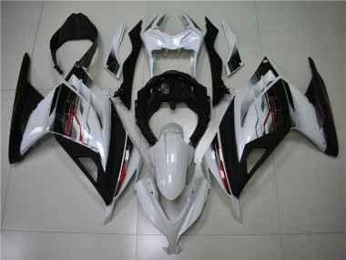 Carénage Kawasaki EX300 2013-2016 - Blanc Noir