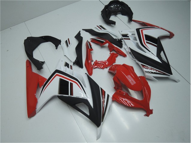 Carénage Kawasaki EX300 2013-2016 - Rouge Blanc Noir Carénage Kawasaki EX300 2013-2016 - Rouge Blanc Noir
