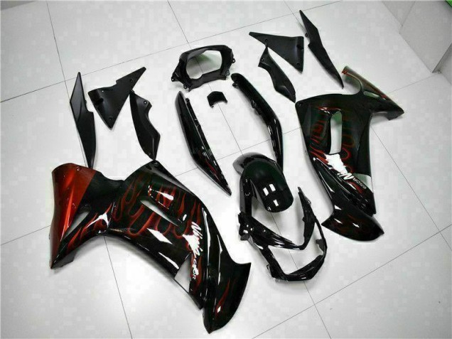 Carénage Kawasaki EX650 2006-2008 - Rouge Flamme Carénage Kawasaki EX650 2006-2008 - Rouge Flamme